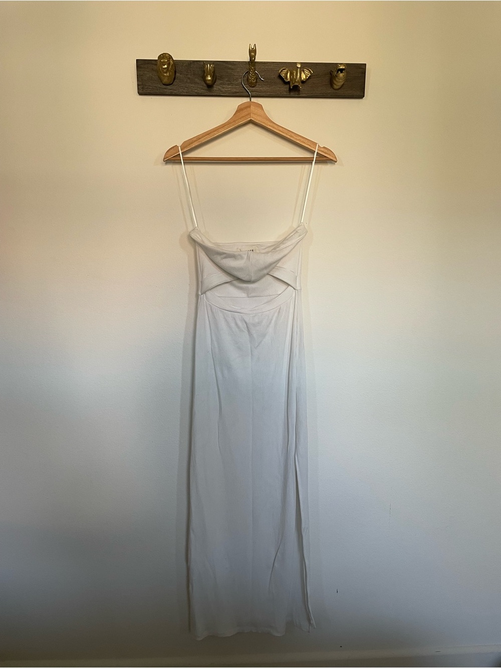 l*space White Kierra Cutout Strapless Dress